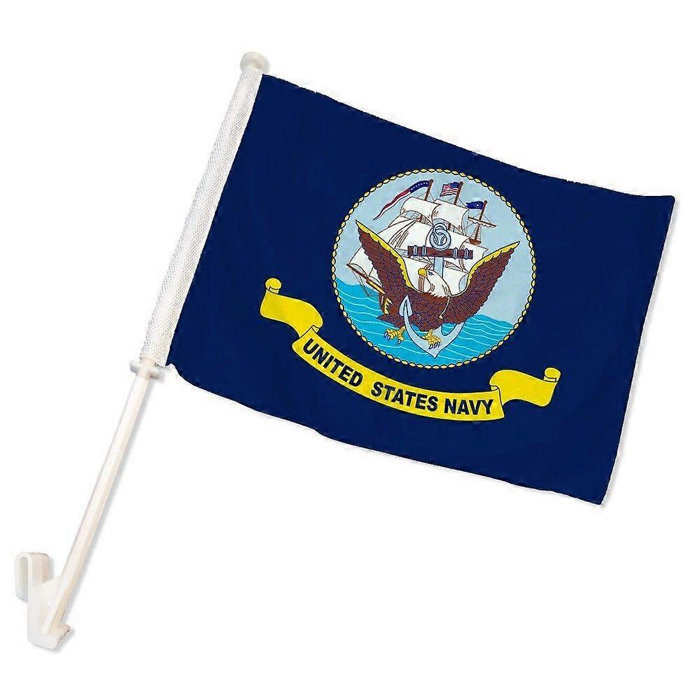 1pc US Navy Double-Sided Car Flag Military Maritime Car Window Display Pattern A 018