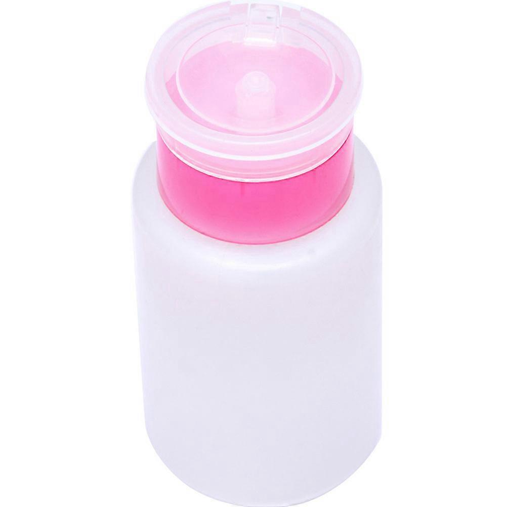 Nail Remover Bottle 3Pcs White Push Down Lockable Safety Dispenser for Storage