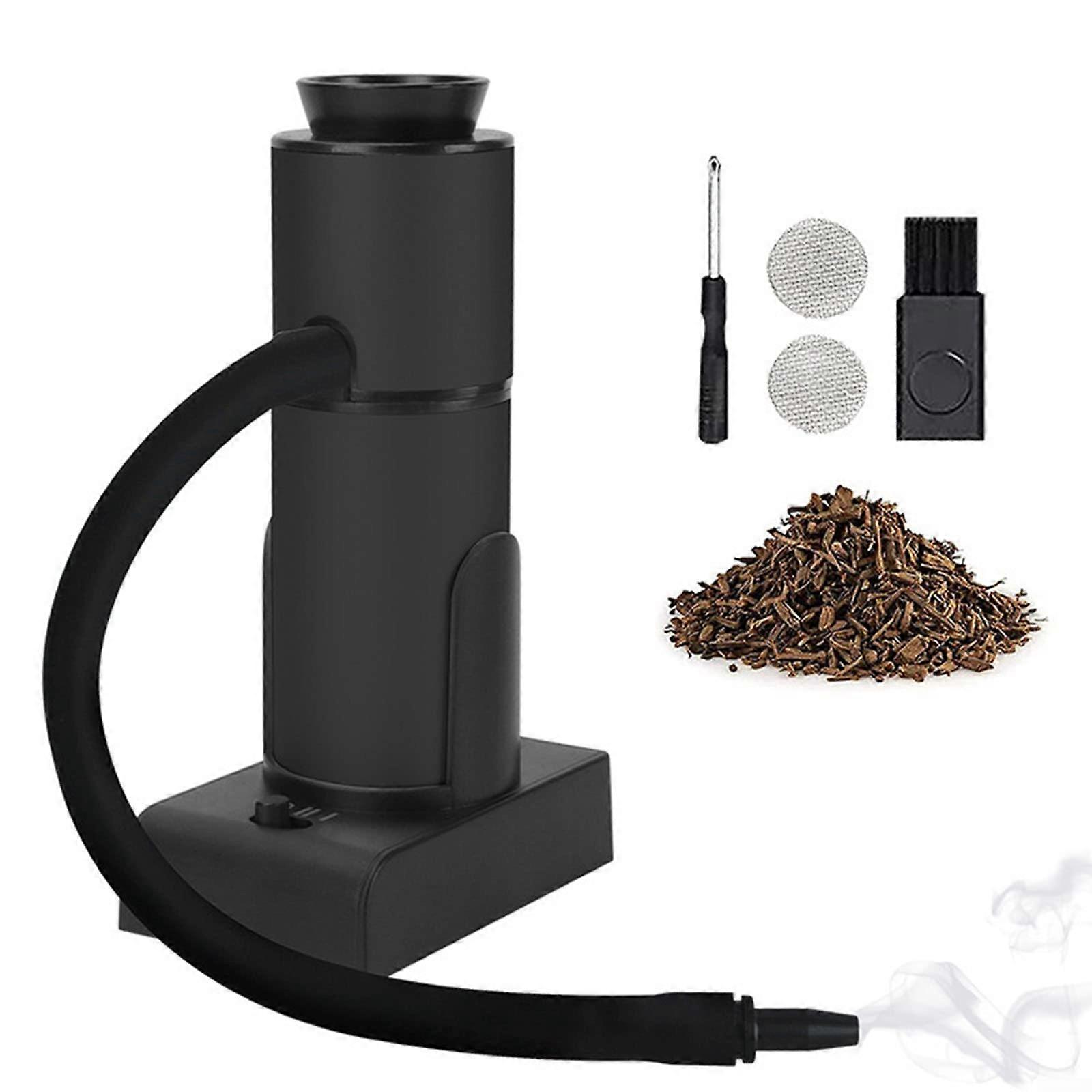 Handheld BBQ Cold Smoke Infuser Portable For Meat And Salmon Sous Vide Compatible Cocktails And Drinks Black