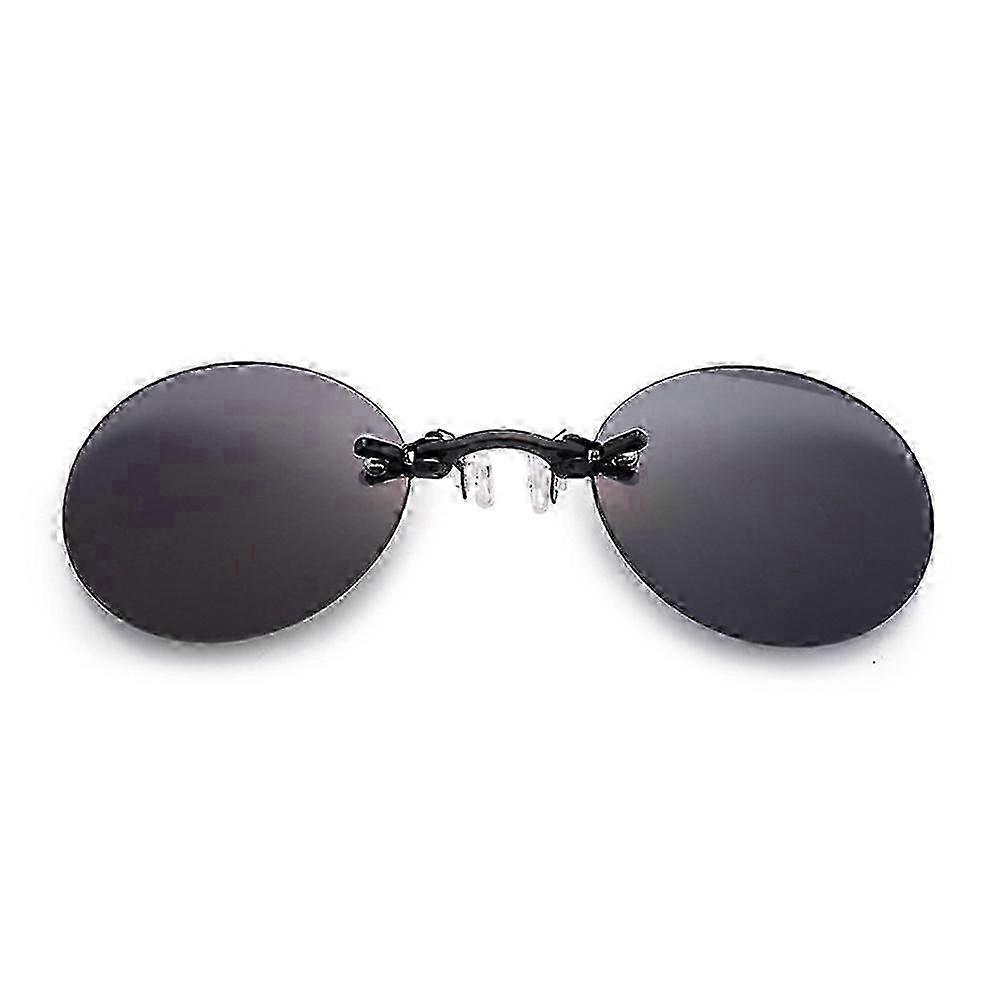 Matrix Morpheus Movie Men Retro Round Lens Clip On Nose Glasses Okulary przeciwsłoneczne bez oprawek