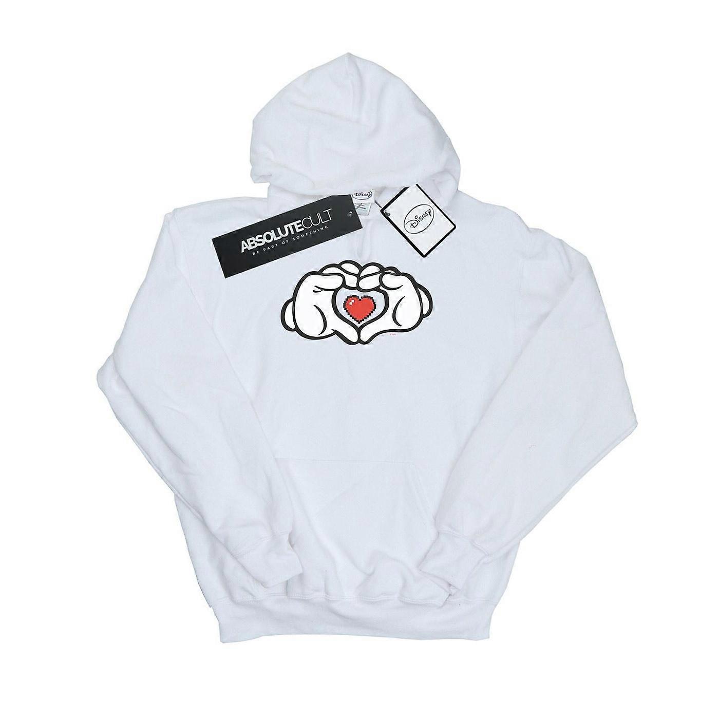 Los chicos de Disney Mickey Mouse corazón manos sudadera con capucha