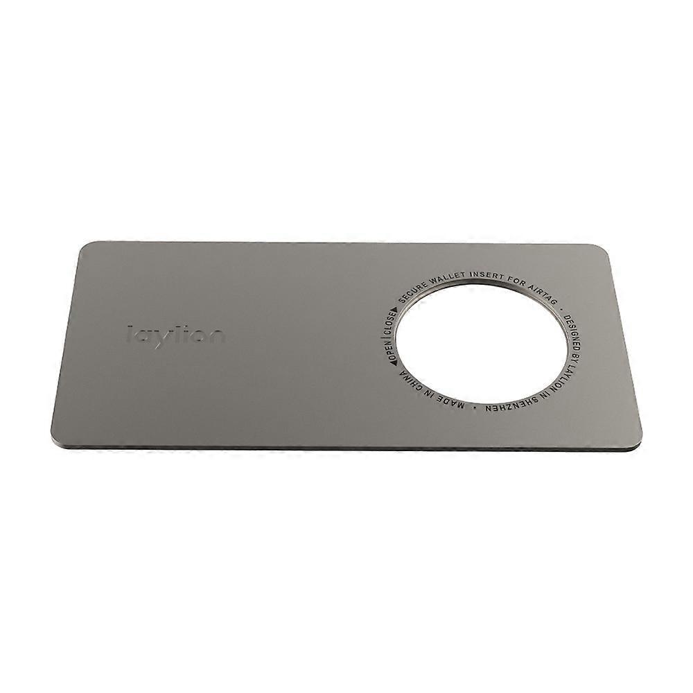 LAYLION For Apple AirTag Tracker Steel Fixing Card for Wallet - Titanium Gold
