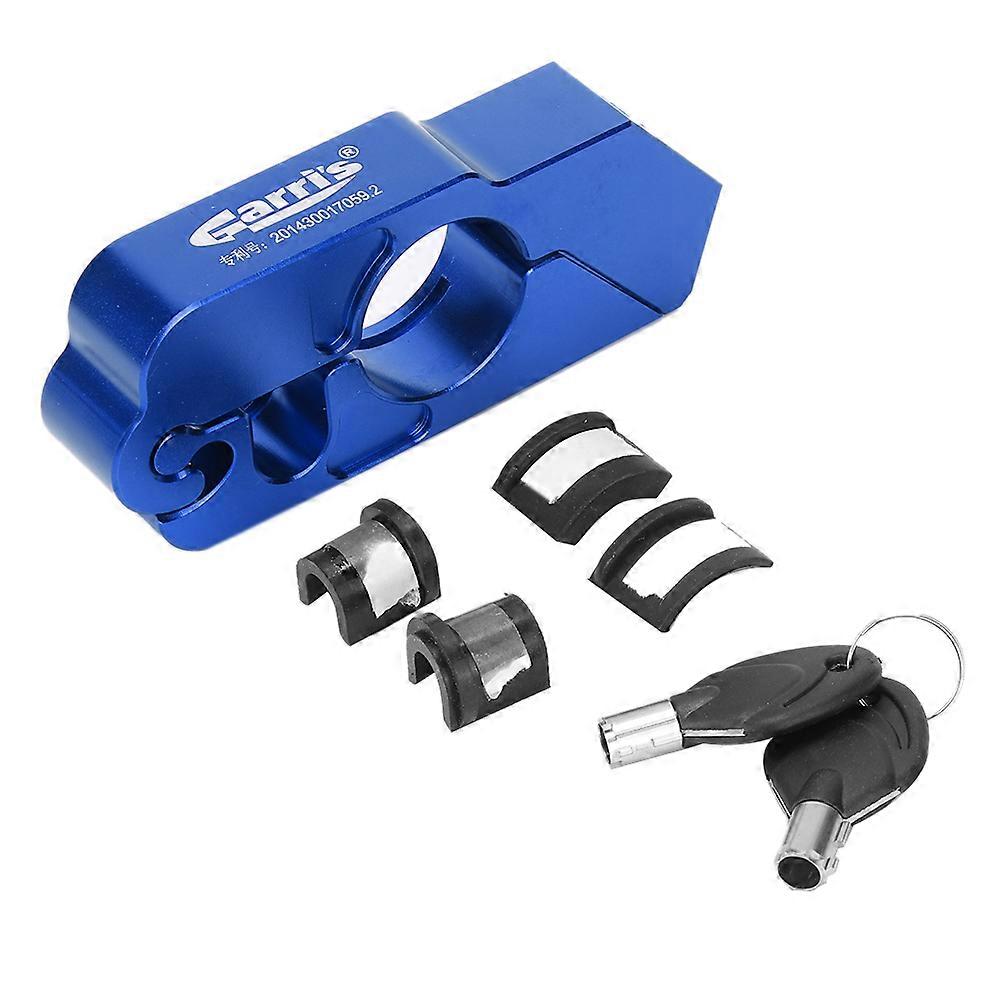 Levier de verrouillage universel pour guidon de moto, en alliage d'aluminium CNC, antivol (bleu)