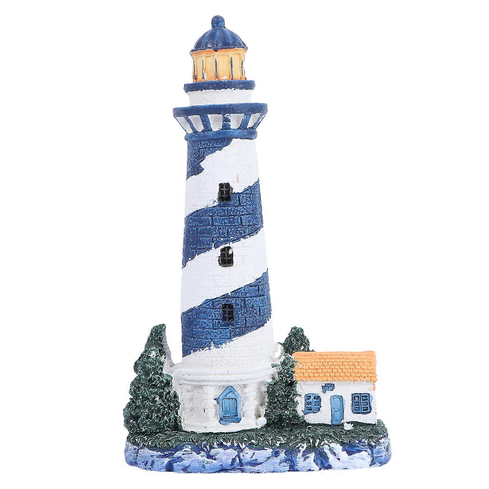 Resin Lighthouse Decor Lighthouse Ornament for Wine Cabinet Decoration
