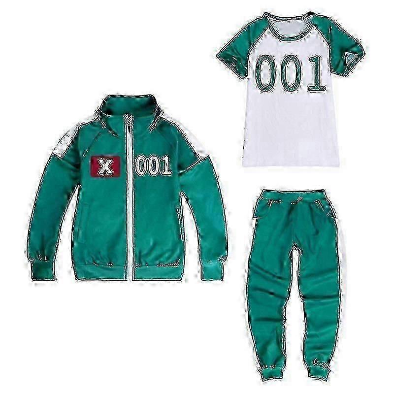 Squid Game 2 Player Cosplay Costume Tracksuit Complete Clothing Set - A