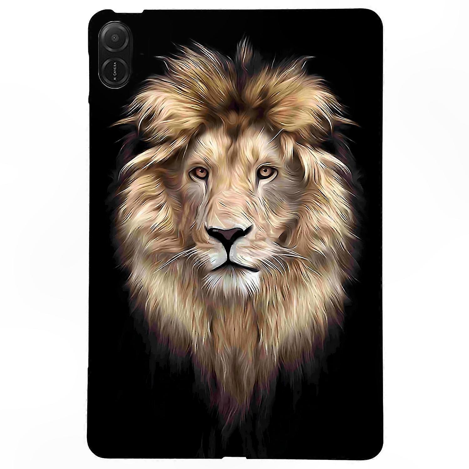 For Honor Pad X8a TPU Case, Lion Pattern Printing Slim Protective Tablet Cover