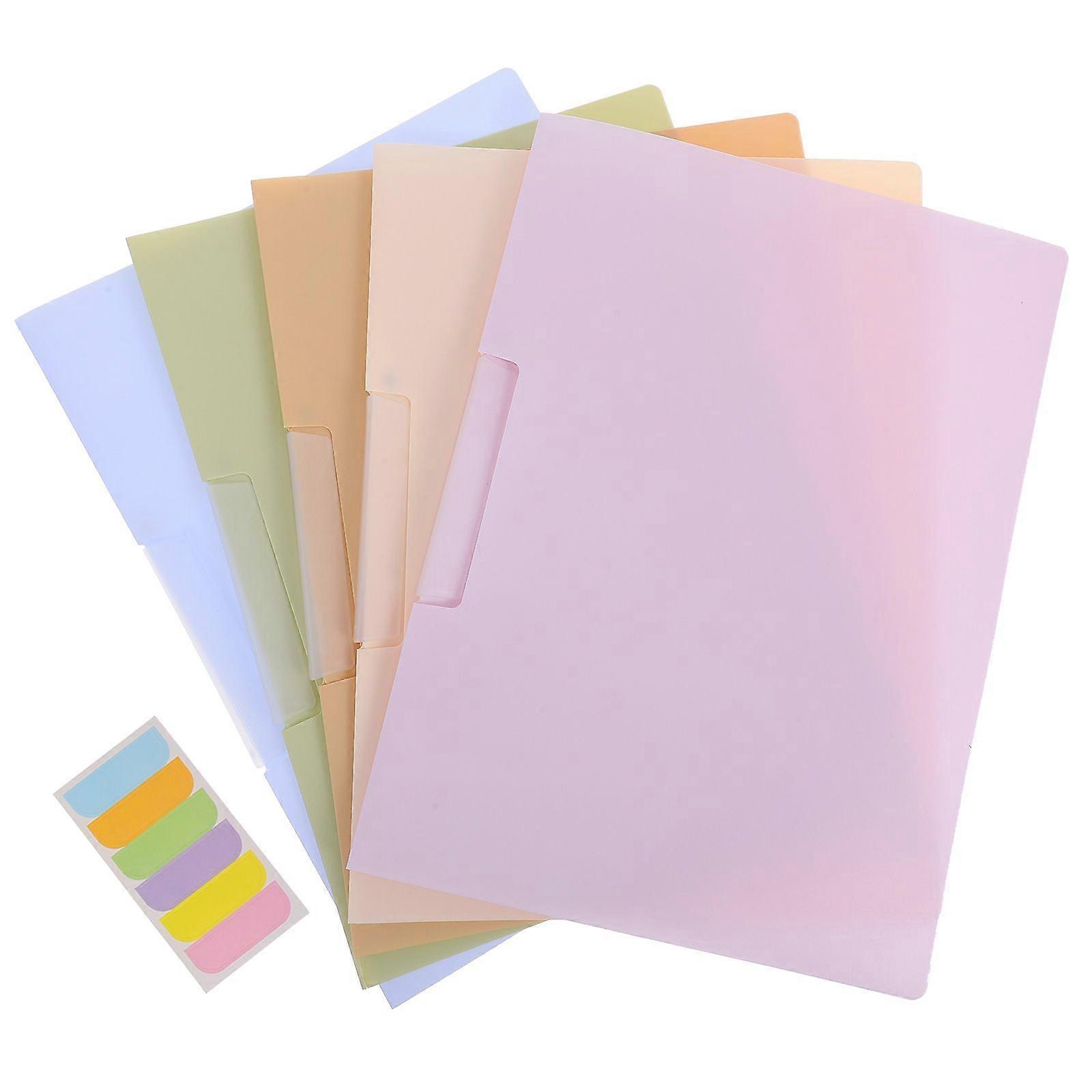 5pcs Report Covers With Swing Clip A4 File Folder With Swing Clip Slide Locking Report Covers Letter Size Presentation Binder For School Business