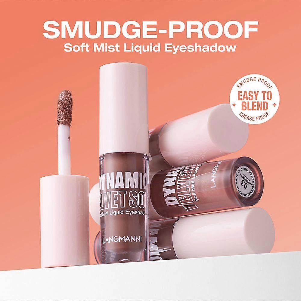 8 Colors Matte Liquid Eyeshadow With Subtle Shimmer Set Waterproof Long-Lasting Neutral Naked Smooth Creamy Eyeshadow Lightweight