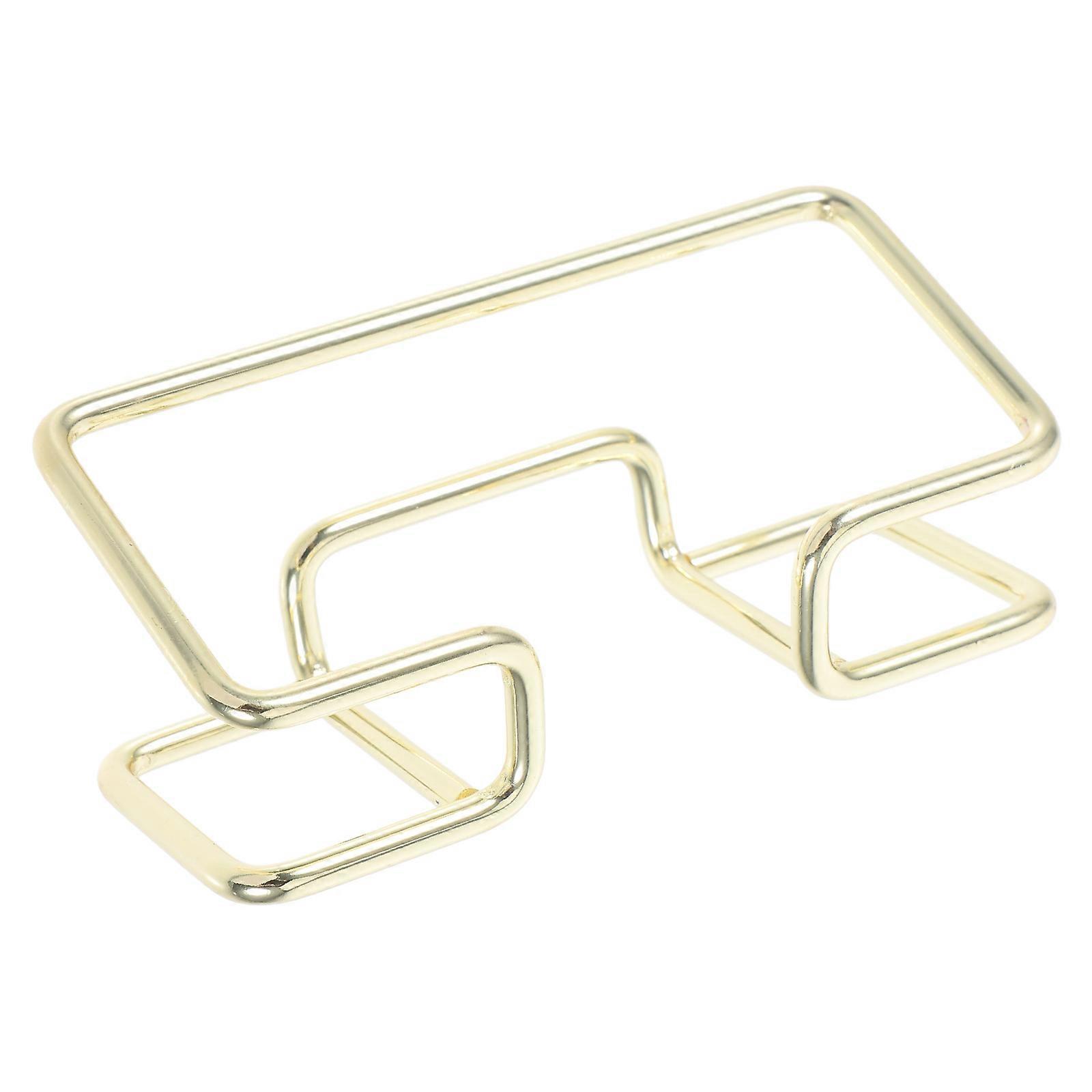 Business Card Desk Holder Metal Card Display Stand Professional Image For Business Settings 1Set