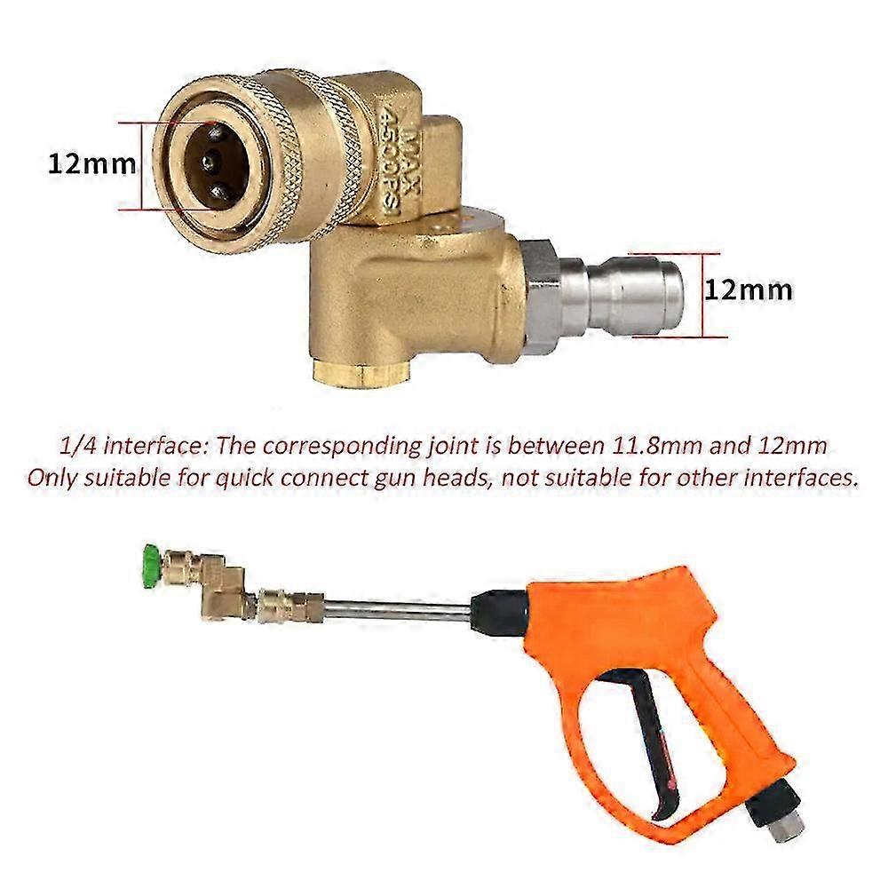 4000 PSI Pressure Washer Turbo Rotating Nozzle: 7 Color, 1/4 Union, 5 Gear Adjustable Ceramic Core 2025