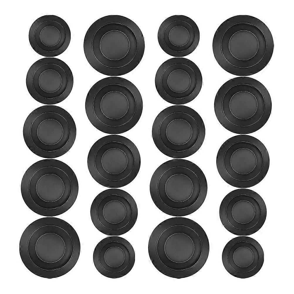 Saving Box Rubber Plug for Piggy Bank Replacement Stopper 75Pcs Black