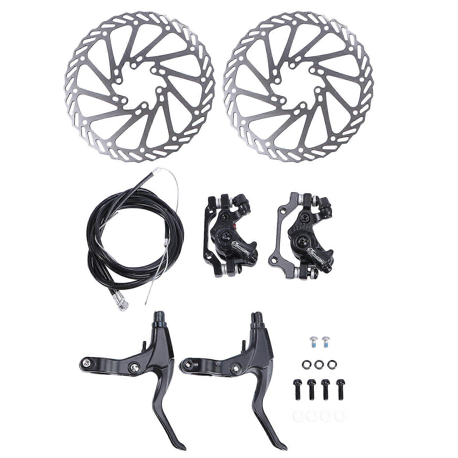 Disc Brake Kit for Mountain Bike with 3Pcs Adjustable Rear Disc Rotors