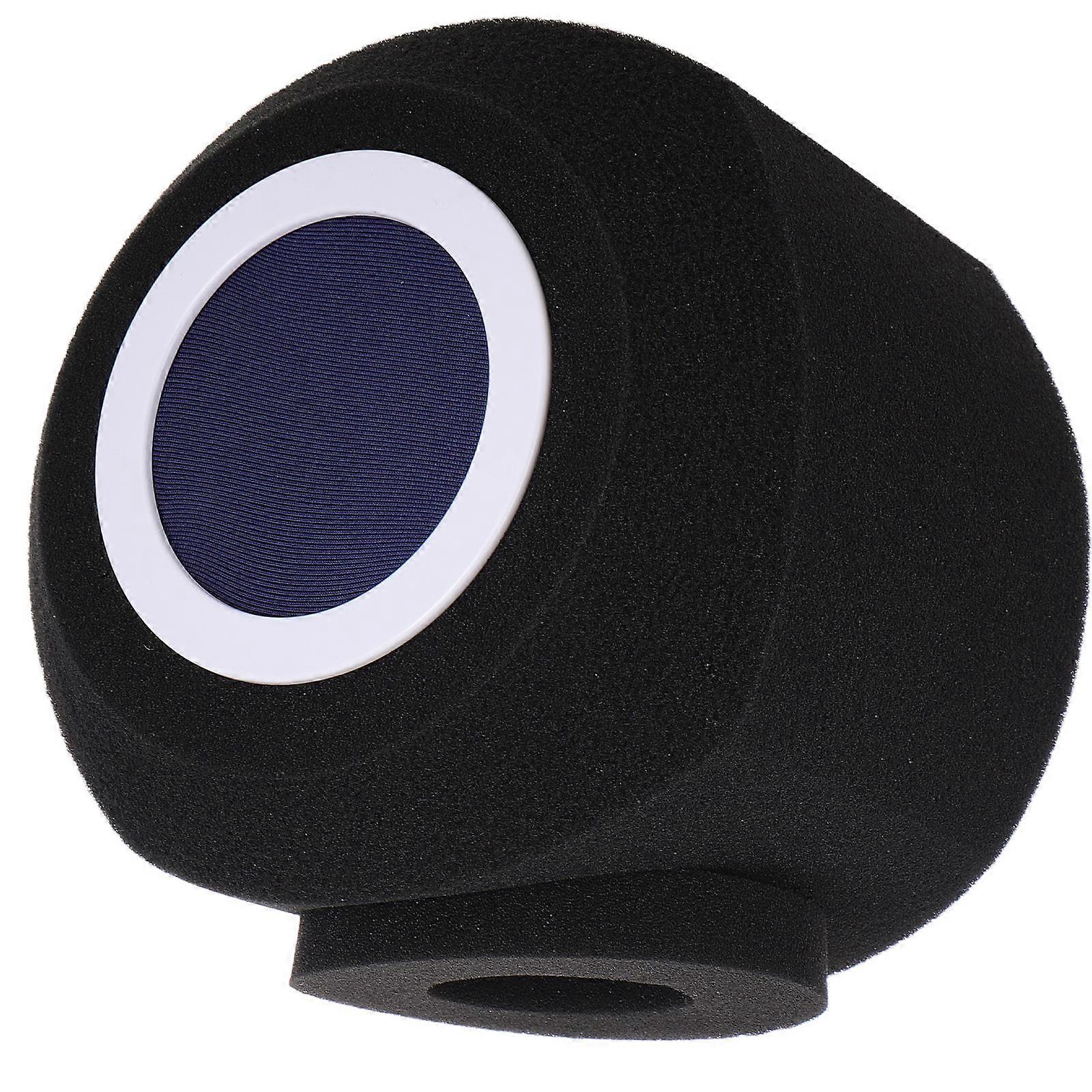 Black Microphone Cover with Pop Filter for Noise Reduction 3Pcs