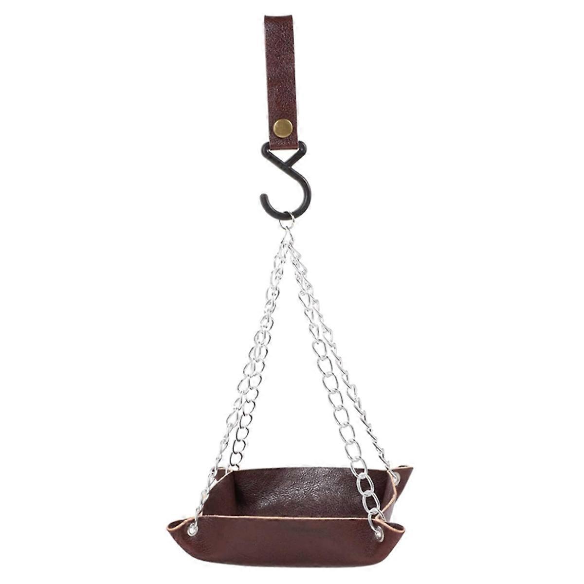 bird Feeder Tray Hanging Bird Water Tray red