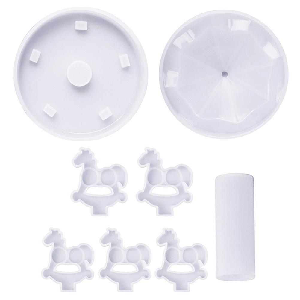 Merry-Go-Round Silicone Mold for DIY Use 5Sets Epoxy Casting Kit