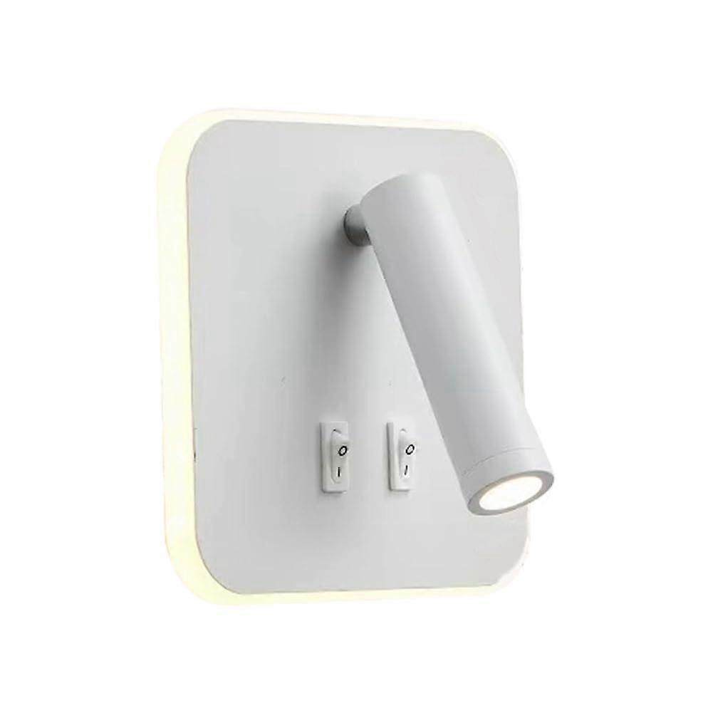 Spotlight LED Wall Mounted Reading Light With Switch And USB Port, Rotatable Bedside Wall Lamp, Bedroom Wall Sconce
