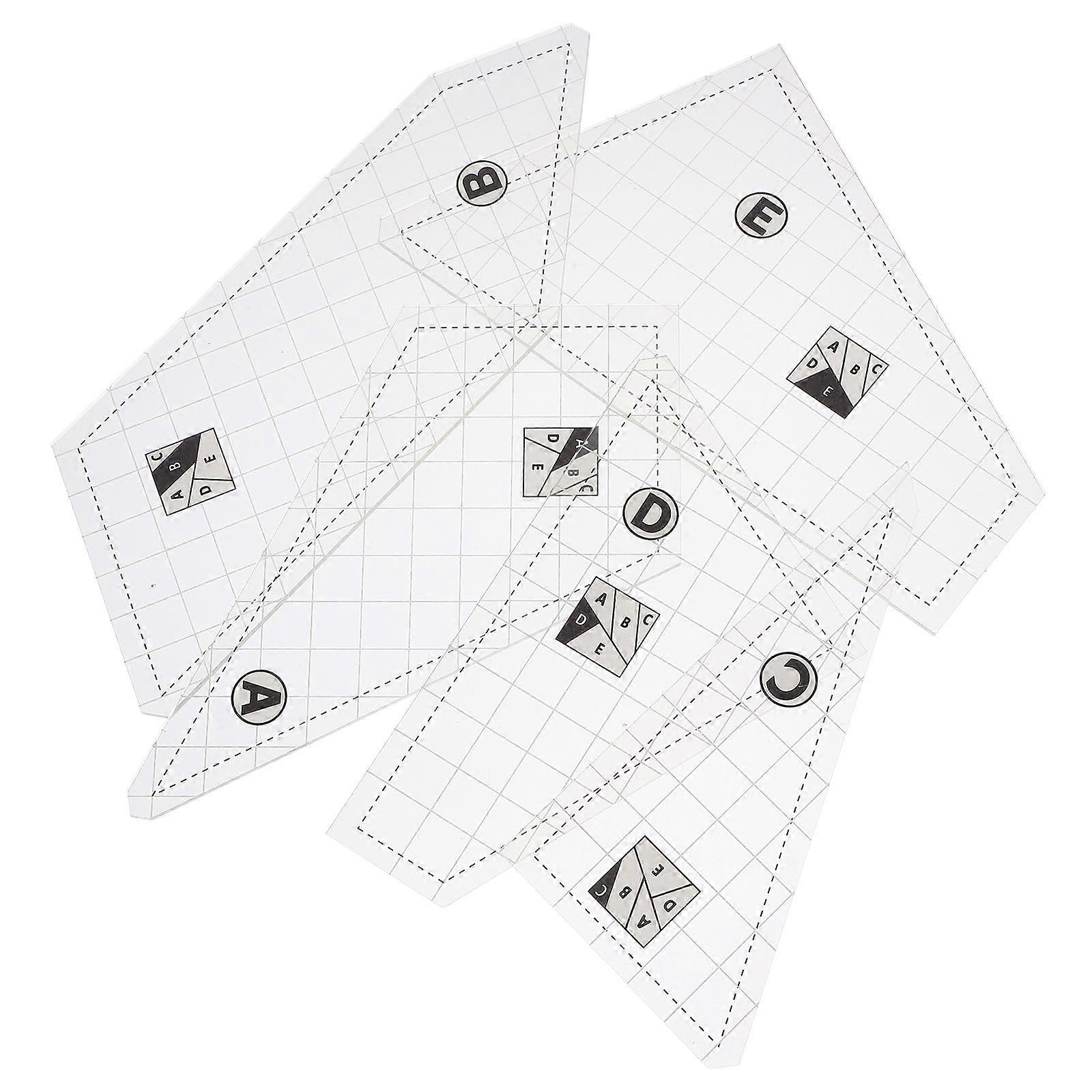 Acrylic Quilting Ruler Set for DIY 10Pcs Patchwork Quilting Template Tools