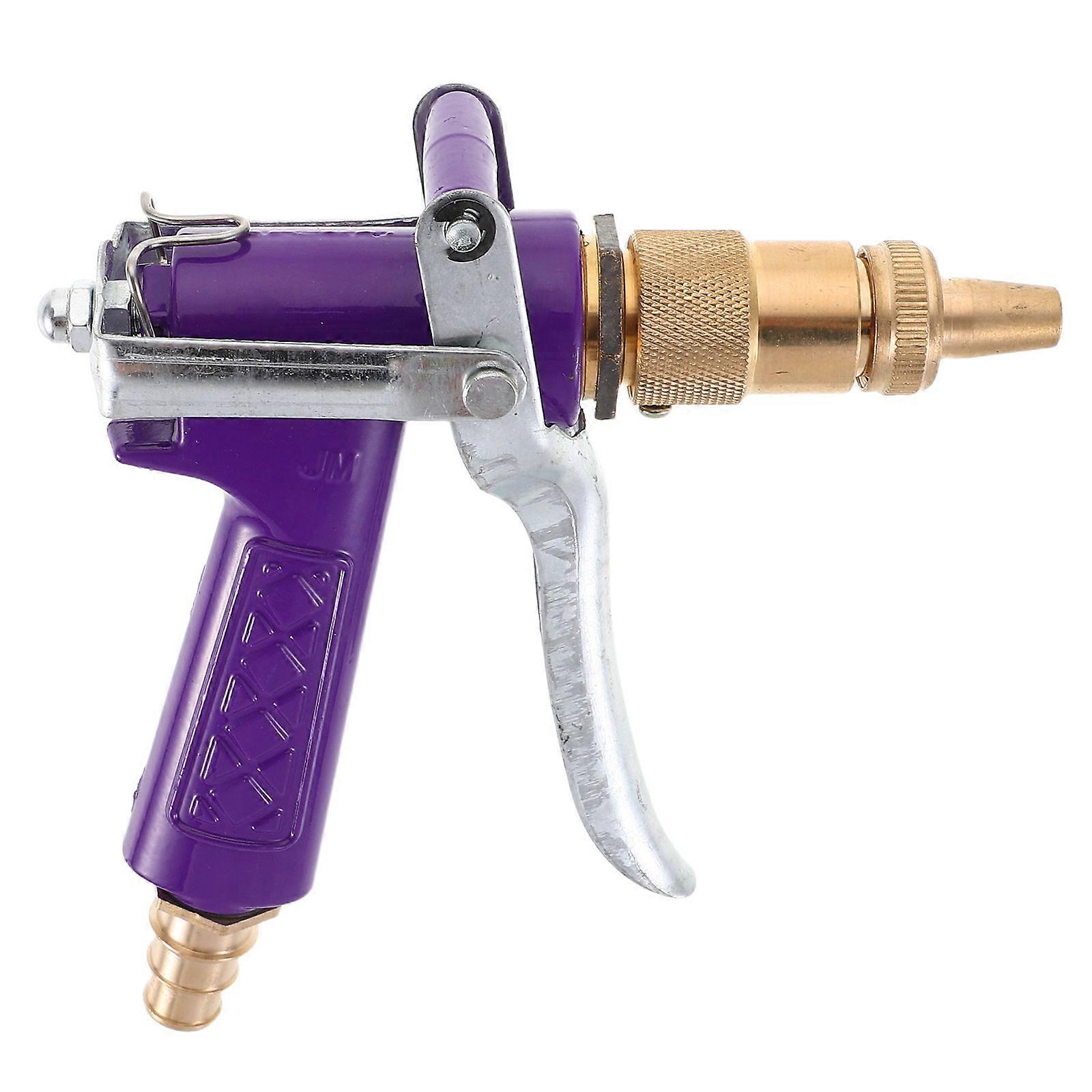 High Pressure Water Hose Nozzle For Outdoor Use With Ergonomic Grip And Versatile Application Copper Material 1Pcs
