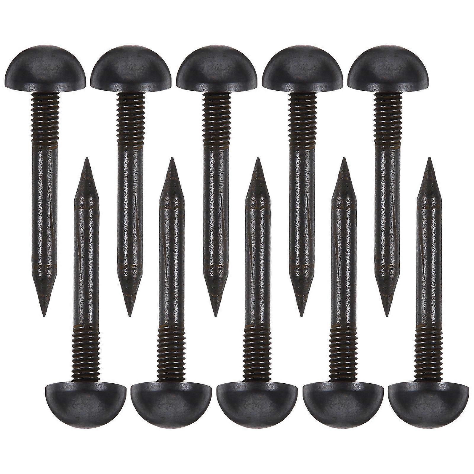 Decorative Upholstery Tacks 30 Pcs Round Head Furniture Nails For Craft Projects Black Vintage Style Design