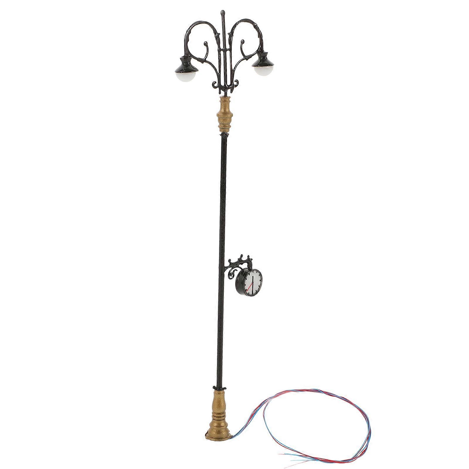 5Pcs Miniature Street Lamps For Model Railway Enhancing Home And Office Decoration Including Rectangular Lights