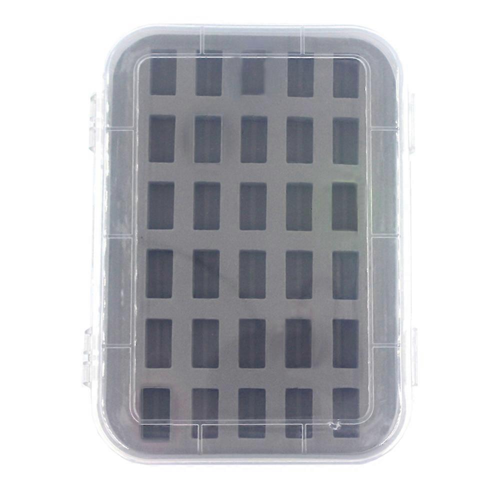 Plastic Sewing Spool Case Sewing Bobbin Box with Sponge 2Pcs