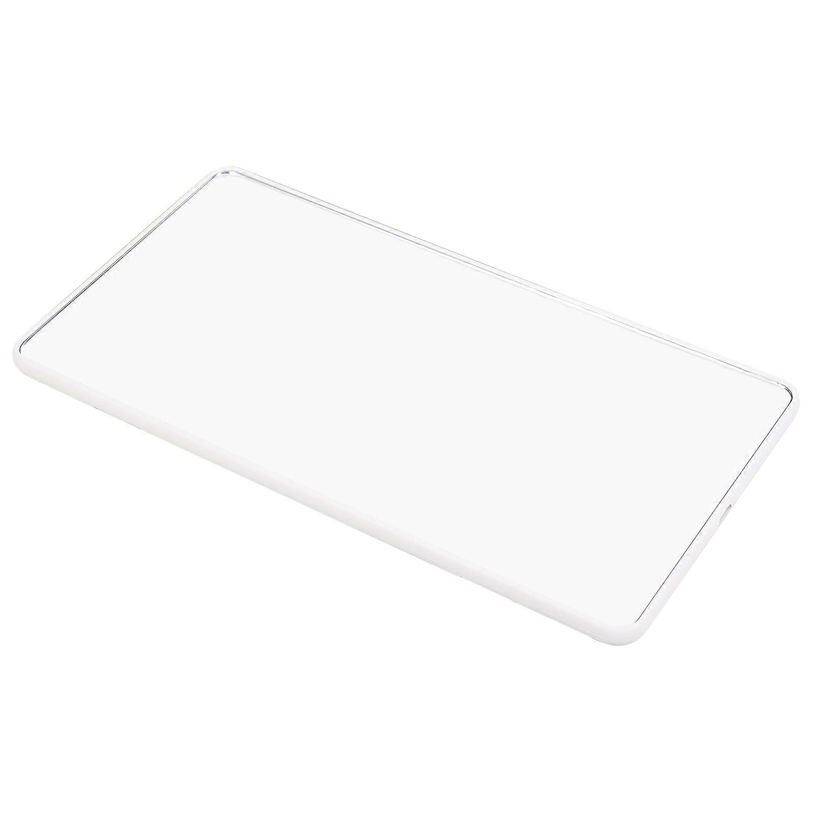 Car Interior Mirror Portable Mirror for Daily Use Adjustable Angle White Aluminum For 1Pack
