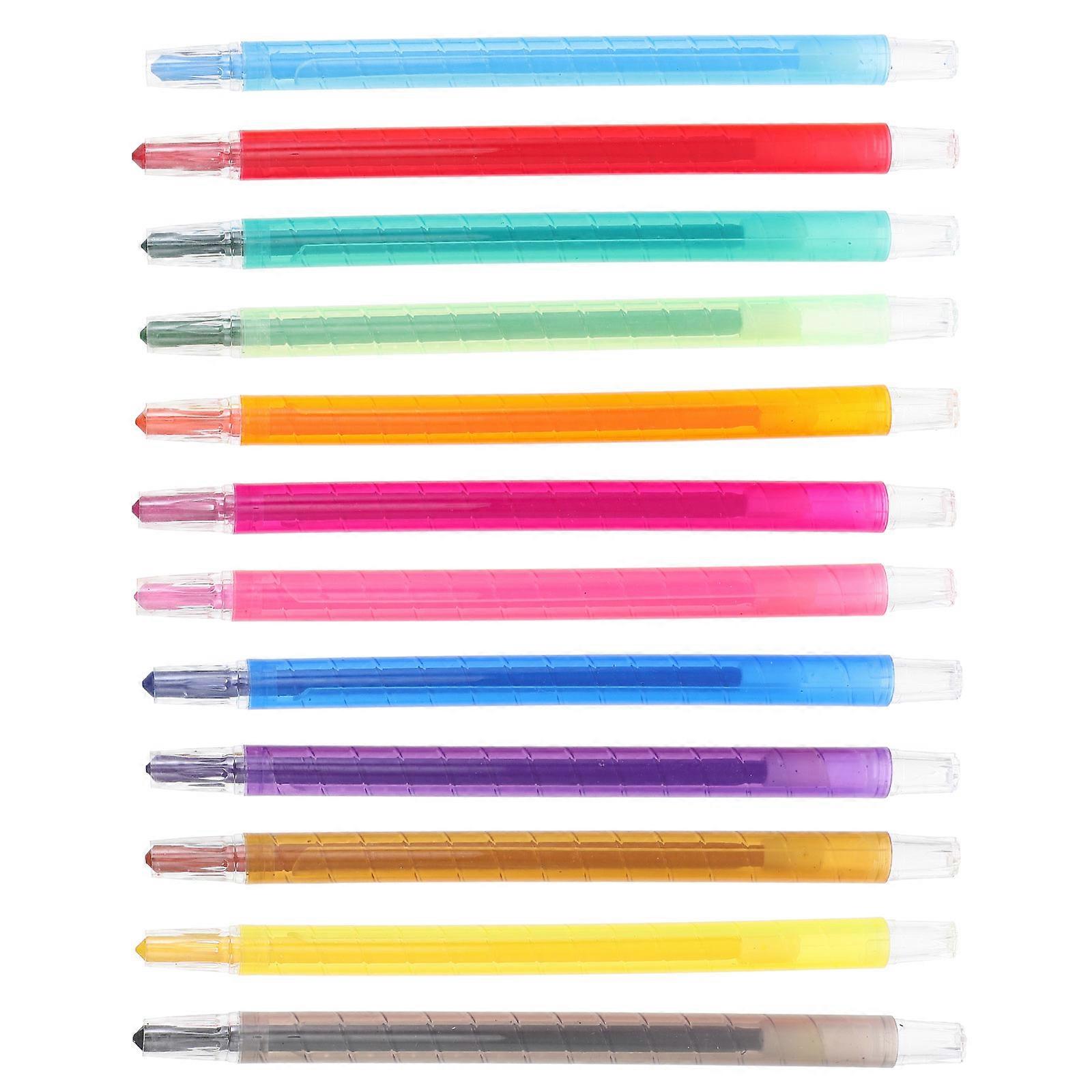 Painting Tools Rotating Kids Crayons for Use 24Pcs Assorted Colors