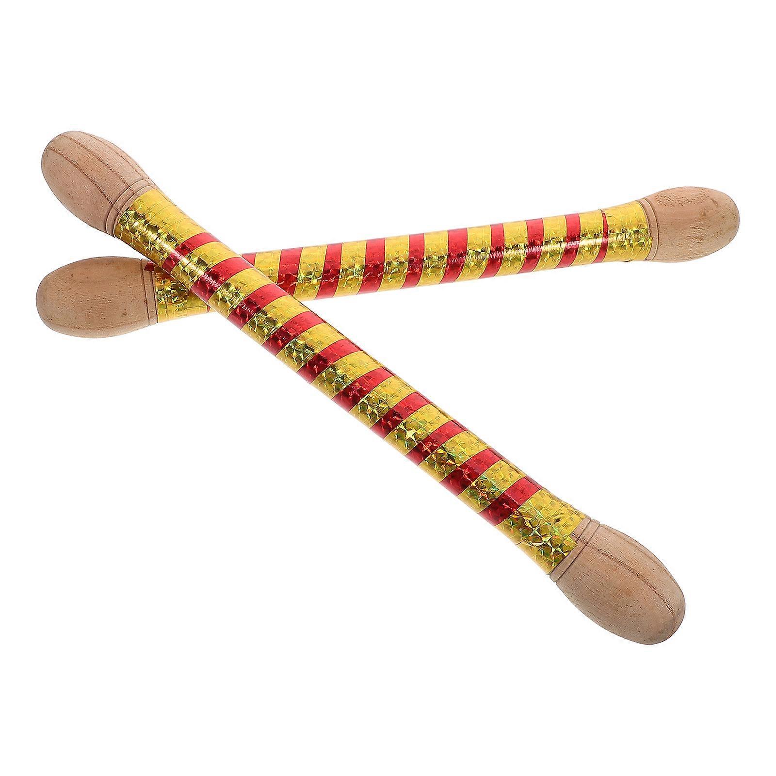 Wooden Drumsticks for Dandiya Sticks 6Pcs for Practice and Beginners
