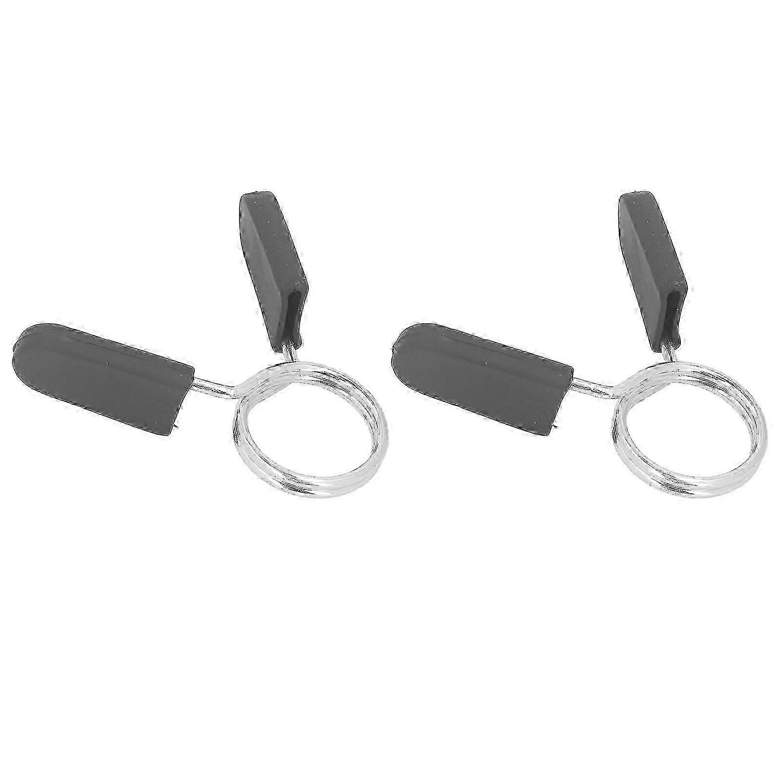 2pcs Spring Clip Collars 30mm Dumbbell Spring Lock With Handle Comfortable Grip Easy Use Wightlifting Accessory For Weight Bar