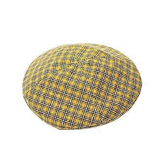 Kvinne Sommer Berets Hat Vintage Pustende Bomullslue Gaver til Gul