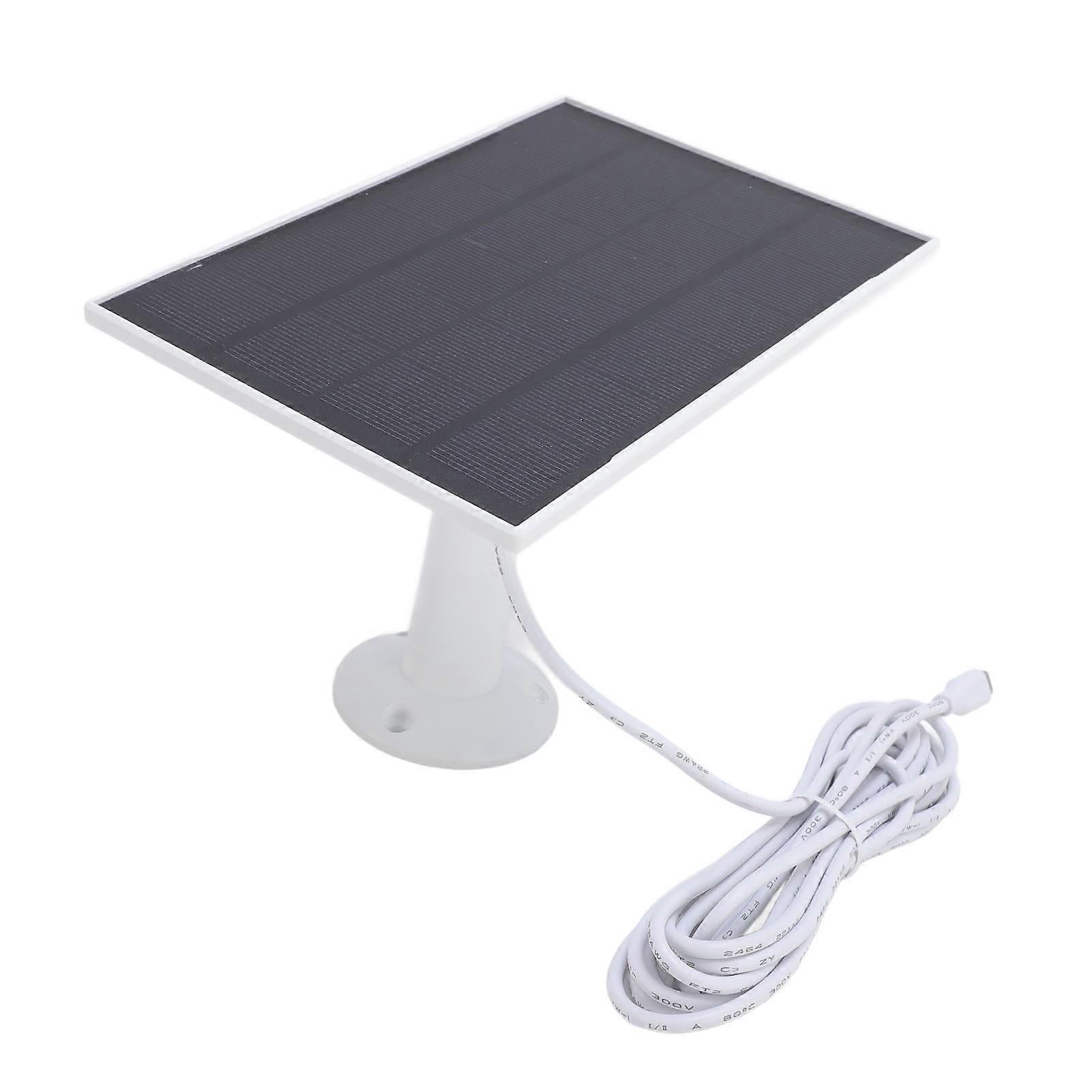 8W 5V Solar Panel for Bird Feeder & Doorbell Camera White IP66