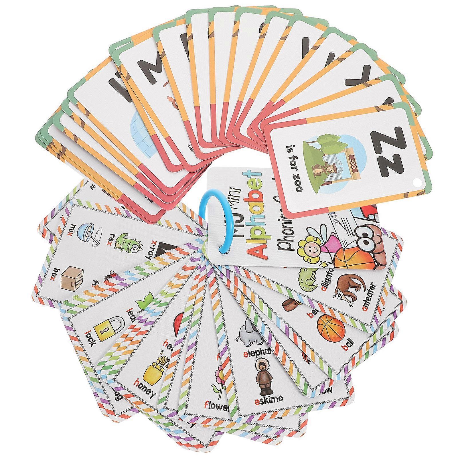 Educational Kids Phonics Games Flash Cards for Learning Children 4Sets