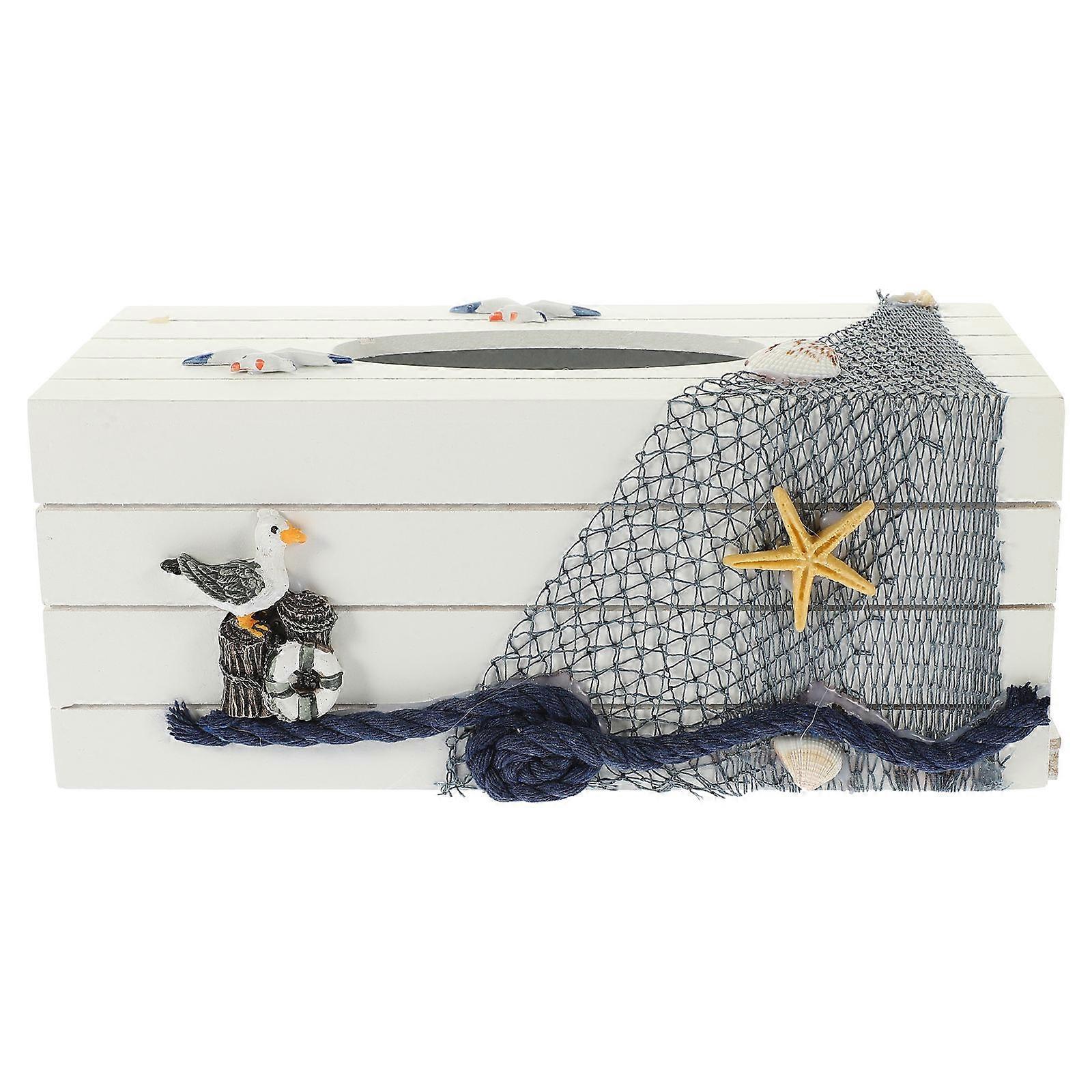 Mediterranean Style Tissue Box Holder For Use In Home Cafe And Restaurant 3Pcs Storage