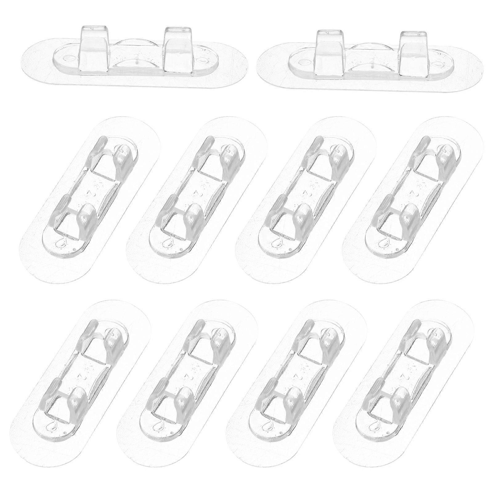 Transparent 10Pcs Desk Cable Suitable For Wires Cords Stability In Machinery Preventing Circuit Damage