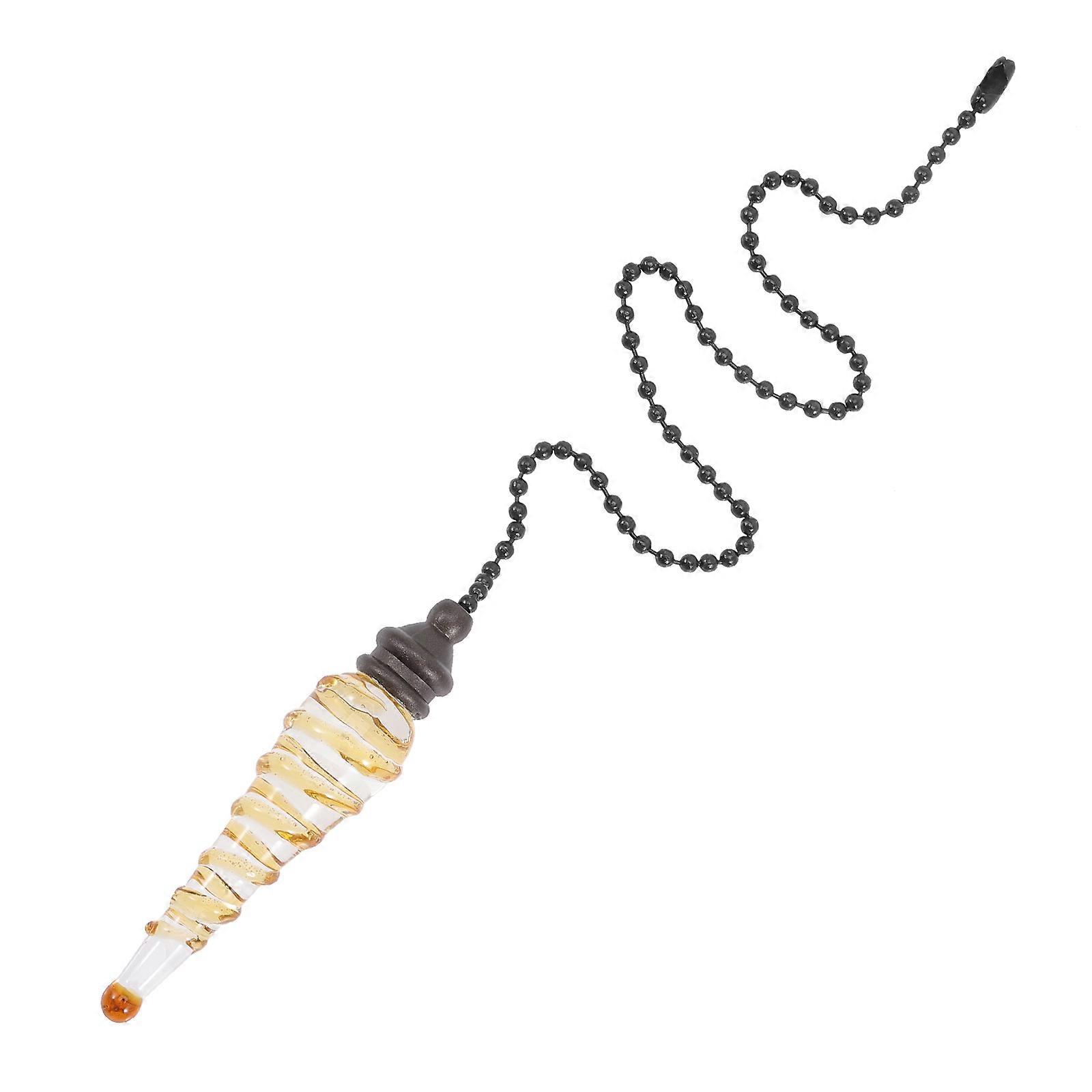 Fan Pull Chain 3Pcs Charming Extension For Ceiling Lights Perfect For Hallway Bedroom Durable Yellow Extend Reach