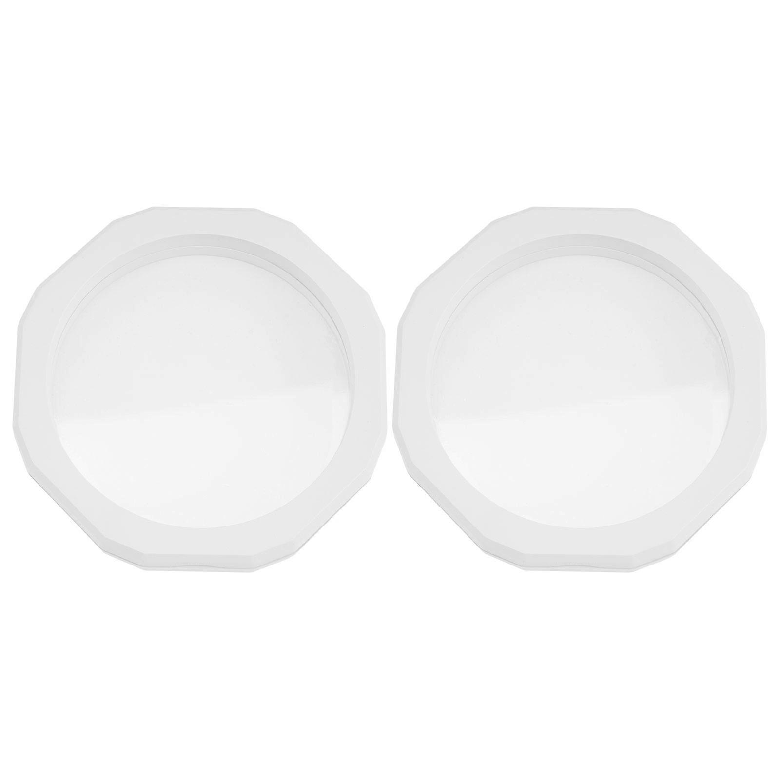 Plastic Jewelry Display Boxes Organizer for Storage Use 10Pcs White