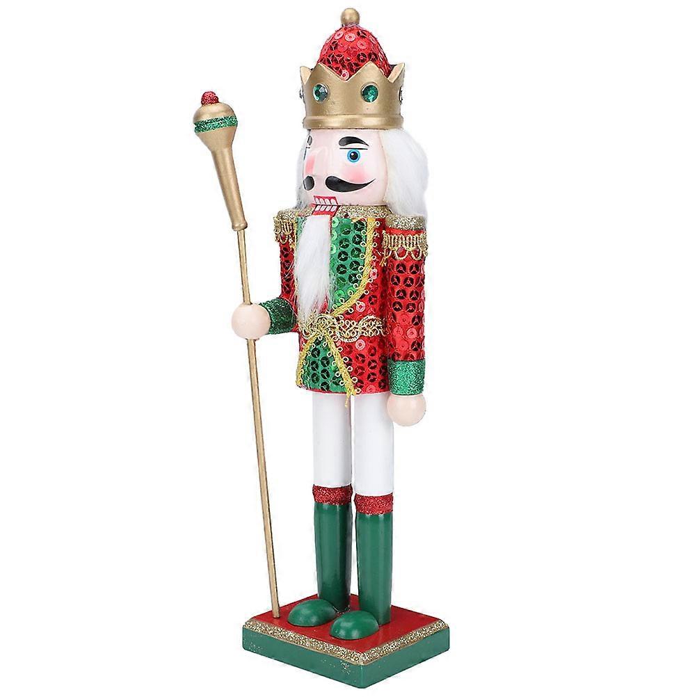 Christmas Nutcracker Wooden Nutcracker Decor for Xmas Decorations 3Pcs