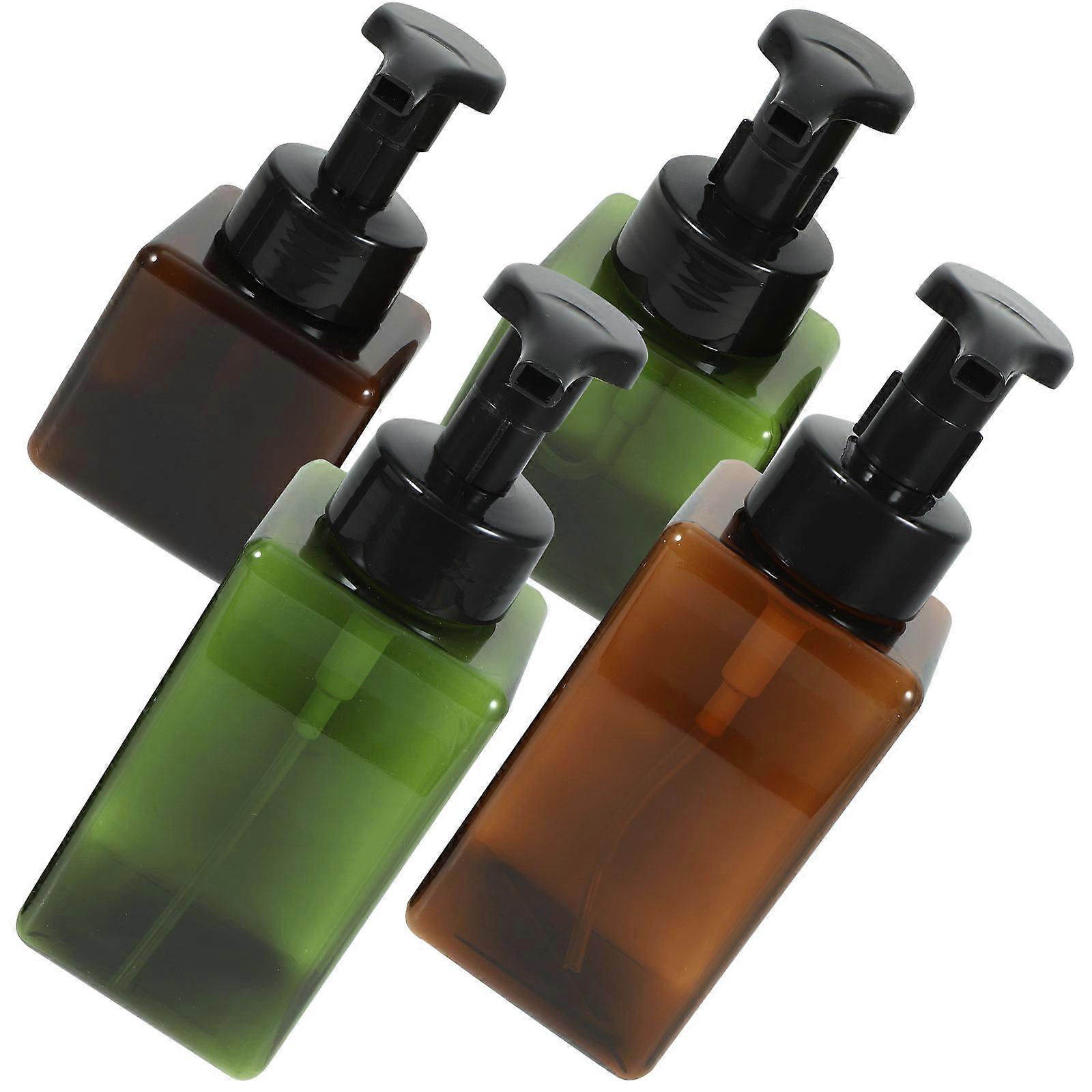 Shampoo Travel Container Plastic Pump Bottle Dispenser with 8Pcs for Storage Use