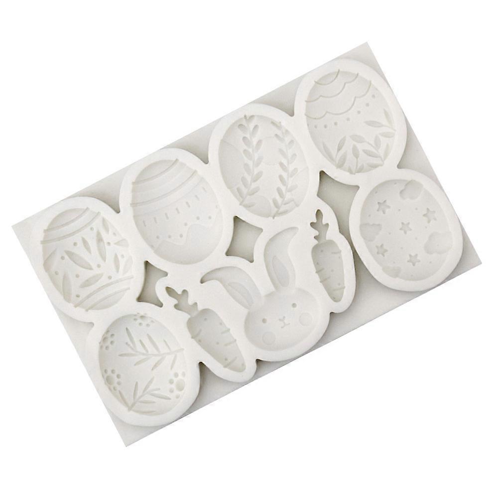 Chocolate Baking Mold Silicone Easter Themed Biscuit Mold for 2Pcs DIY