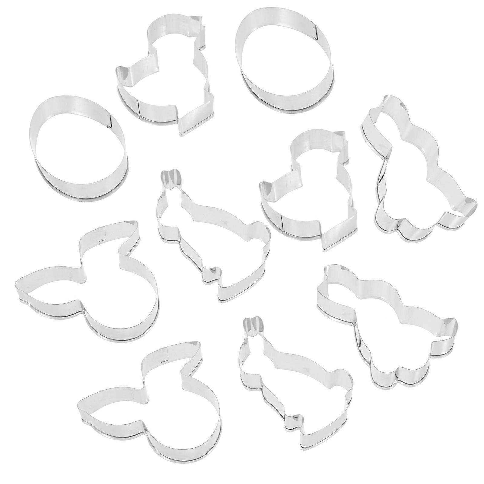 Easter Cookie Cutter Mold for Baking 40Pcs Silver Easter Cookies