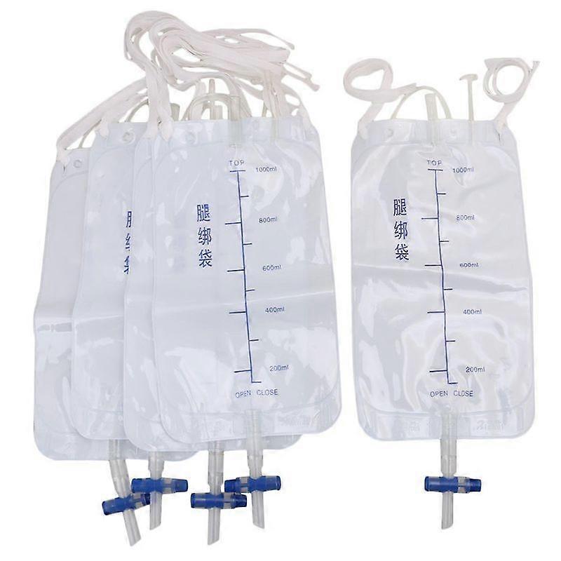 Minglan Incontinence aids 5x incontinence complete kit 1000ml urinary external tubing leg bag