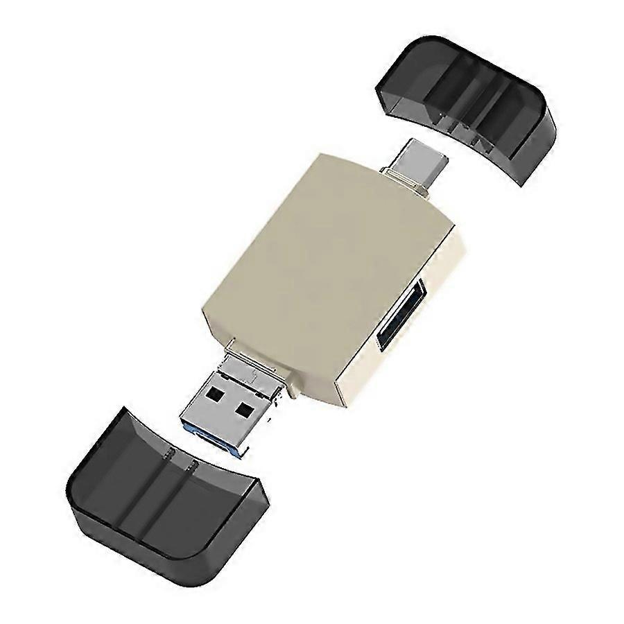 Adaptateur 3 en 1 USB-C vers USB-C, Micro USB, OTG, lecteur de carte TF et SD