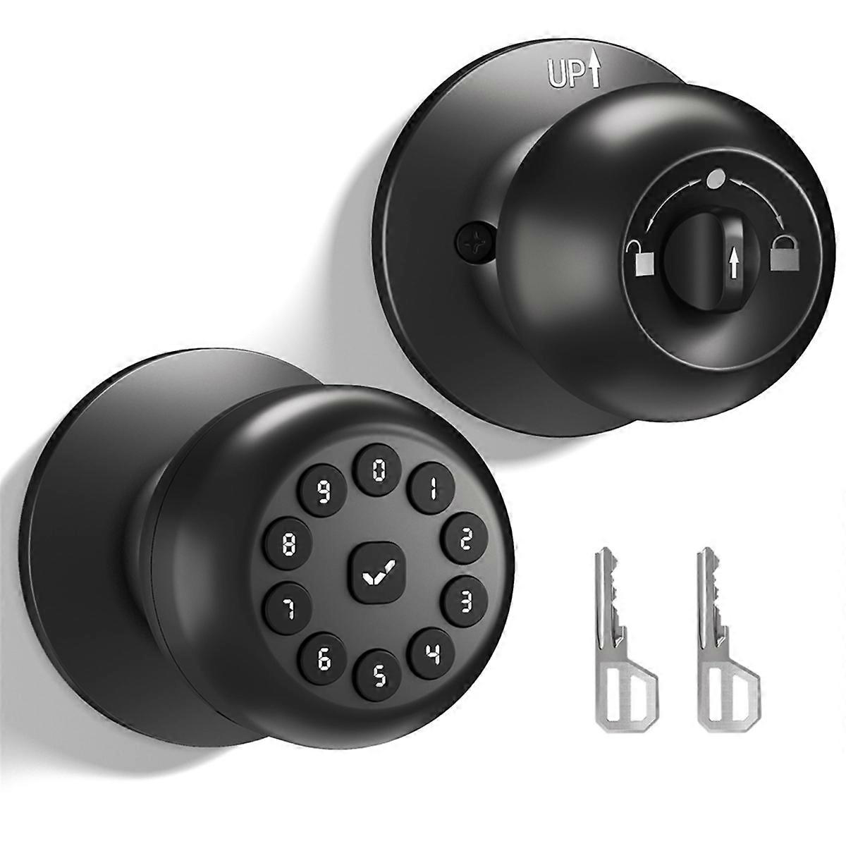 Smart Door Knob with Lock,Keyless Entry Door Lock
