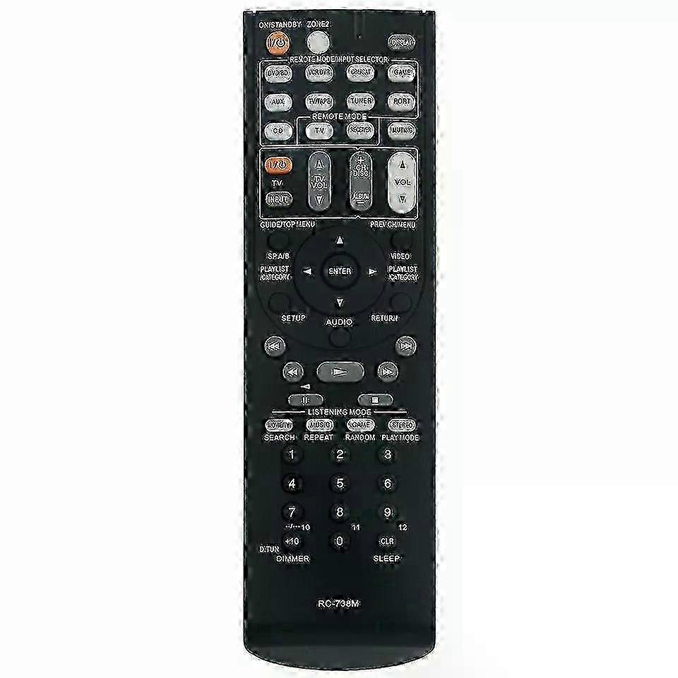 New RC-738M Remote Control for Onkyo AV Receiver TX-SR607B TXSR607B o Video