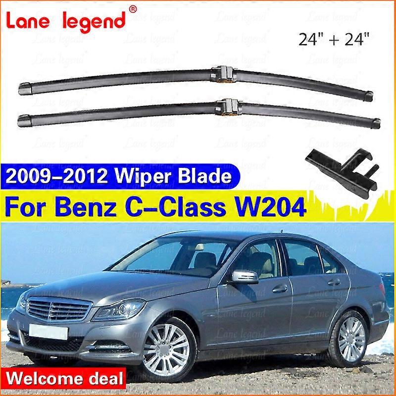 Applies to Wiper Front Wiper Blades For Mercedes Benz C Class W204 2009 2010 2011 2012 Windshield Windscreen Front Window 24"+24"