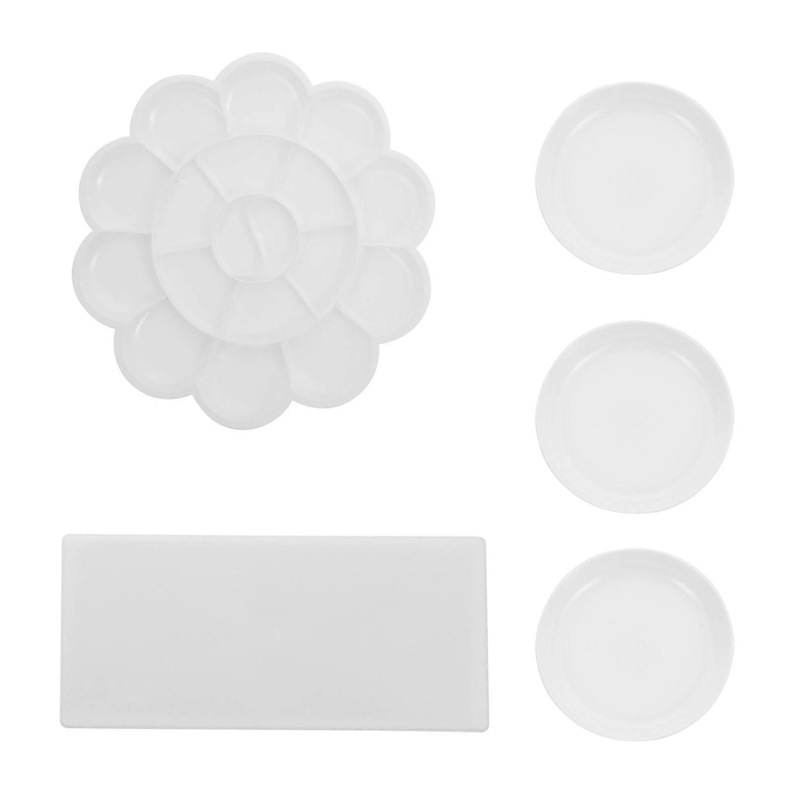 White Paint Tray for Storage Use Premium Plastic Material 1 Set Lightweight and Durable 70