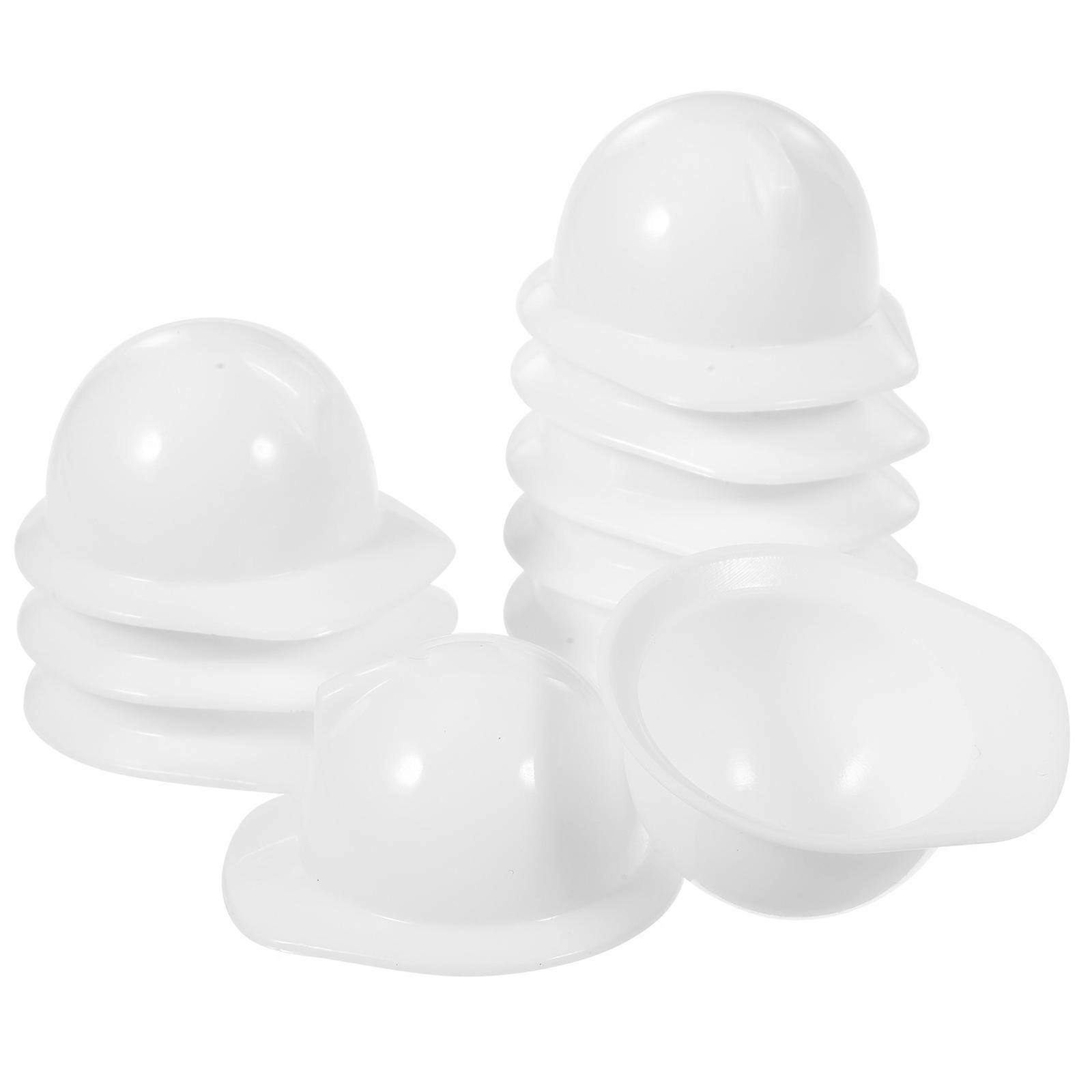 Miniature Plastic Construction Hat for Party Decoration 60Pcs
