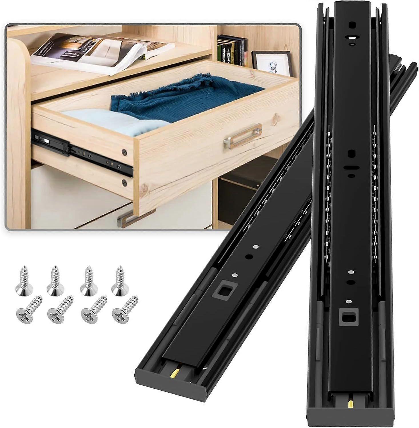 Drawer runner, load capacity up to 45 KG, with soft close and ball bearings, extension 350 mm, 1 pair (2 pieces)