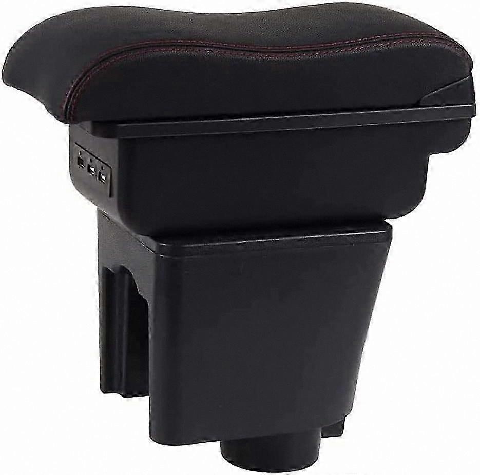Vehicle Center Console Armrest Storage Box for Renault Captur Kaptur 2013-2017, Elbow Rest Extender with Support Function