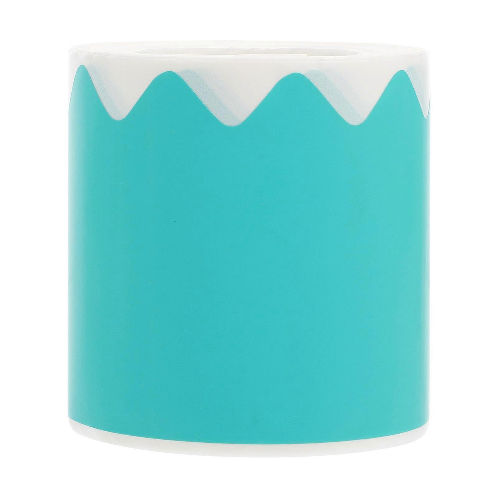 Blue Blackboard Border Sticker for Classroom Decor 1 Roll Paper Material